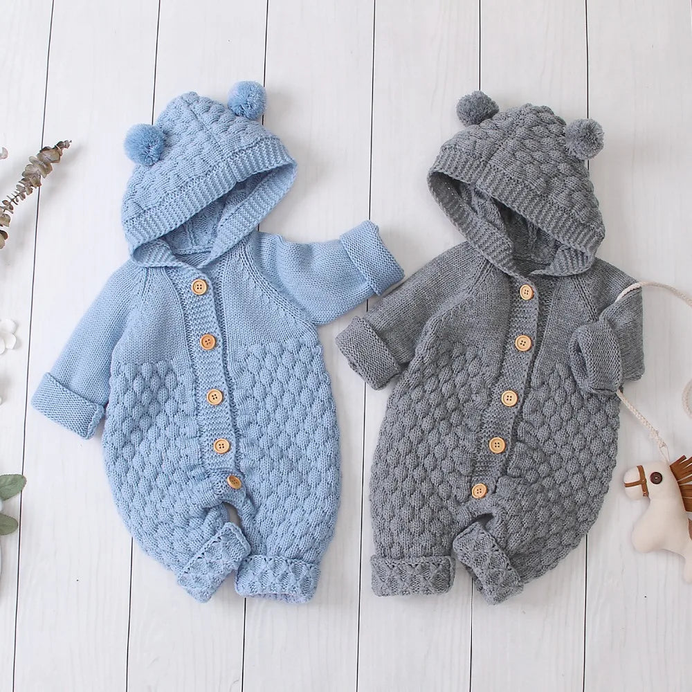 Unisex Knitted Onesie 0-24M