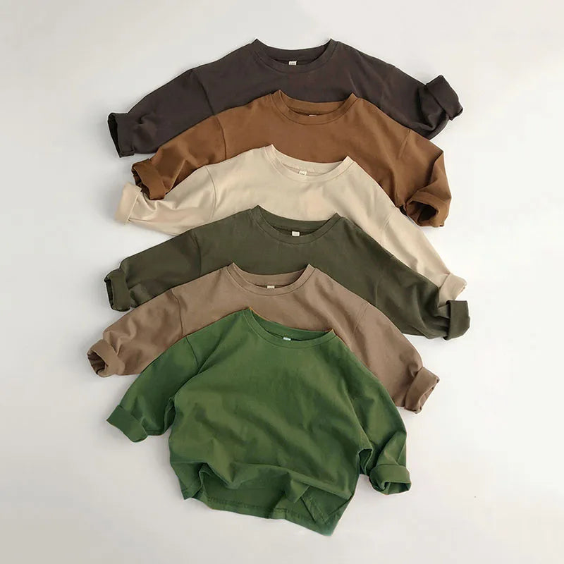 Long Sleeve Cotton T-Shirt 12M- 8T