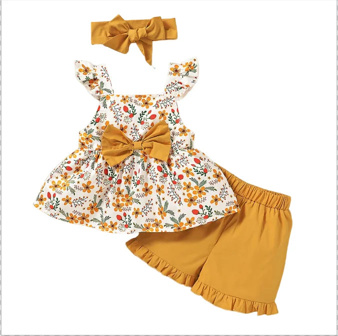 Summer 3 Piece Floral Set