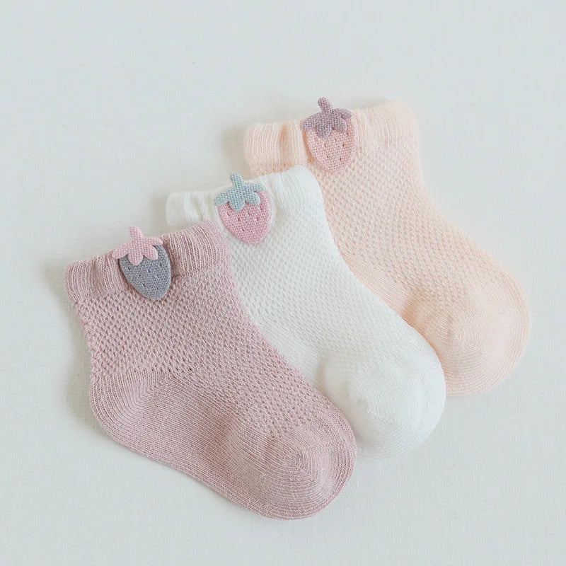 3 Pairs Mesh Socks