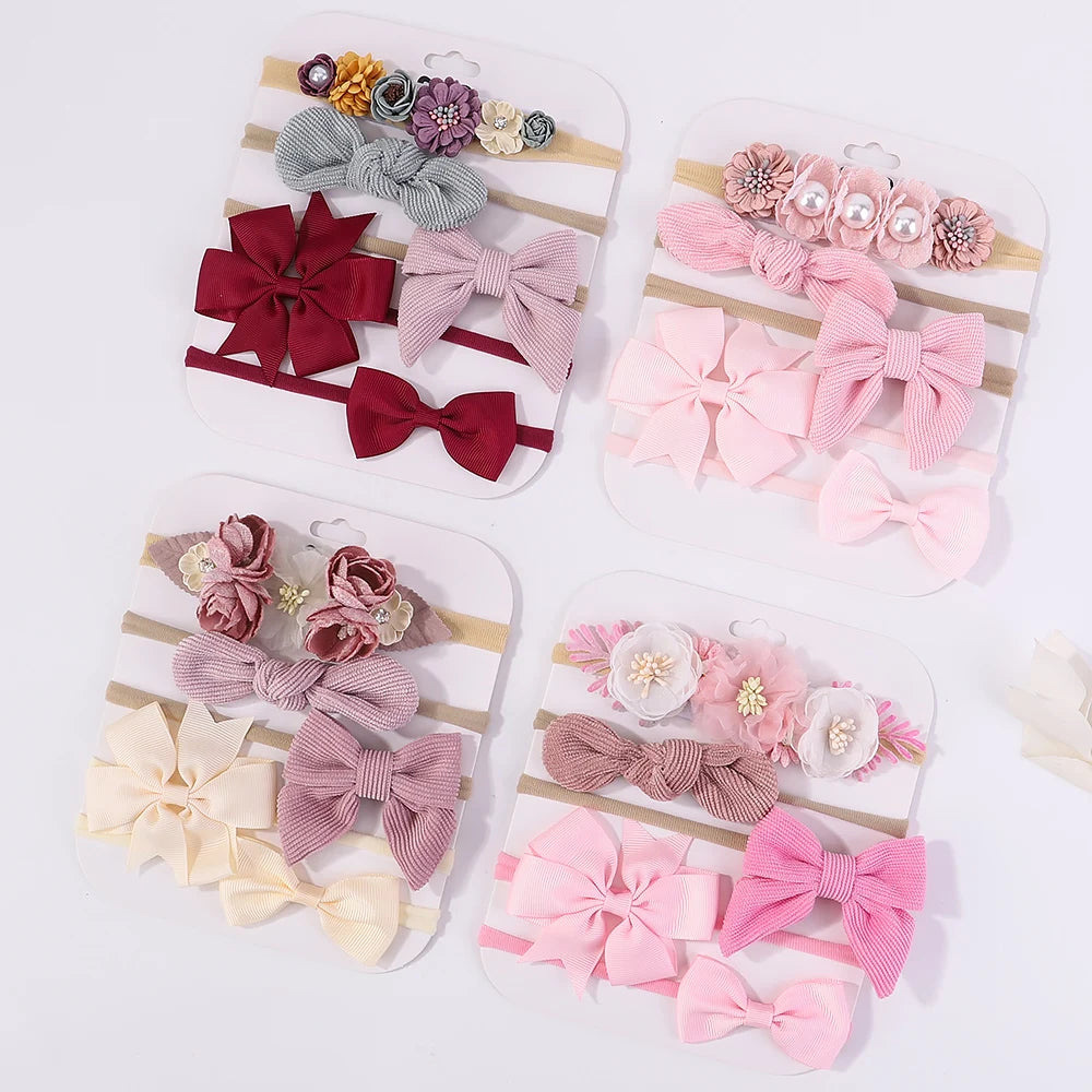 Sweet Nylon Headbands 5pc Sets