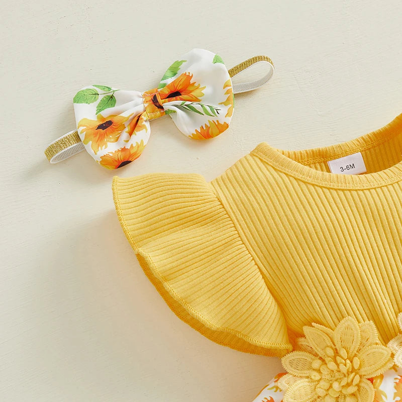Baby Girl Sunflower Set 3M- 18m