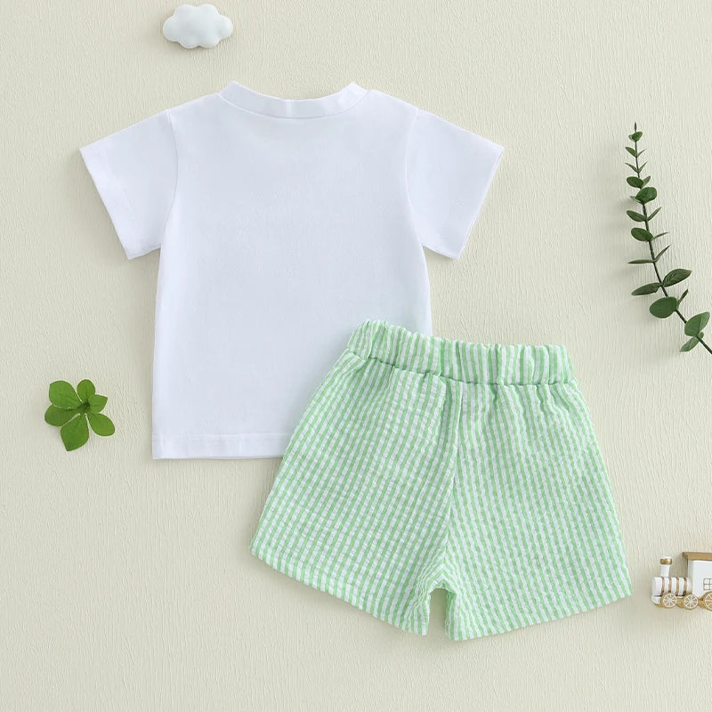 Boy Casual Short Sleeve Tractor Set 6M-3T