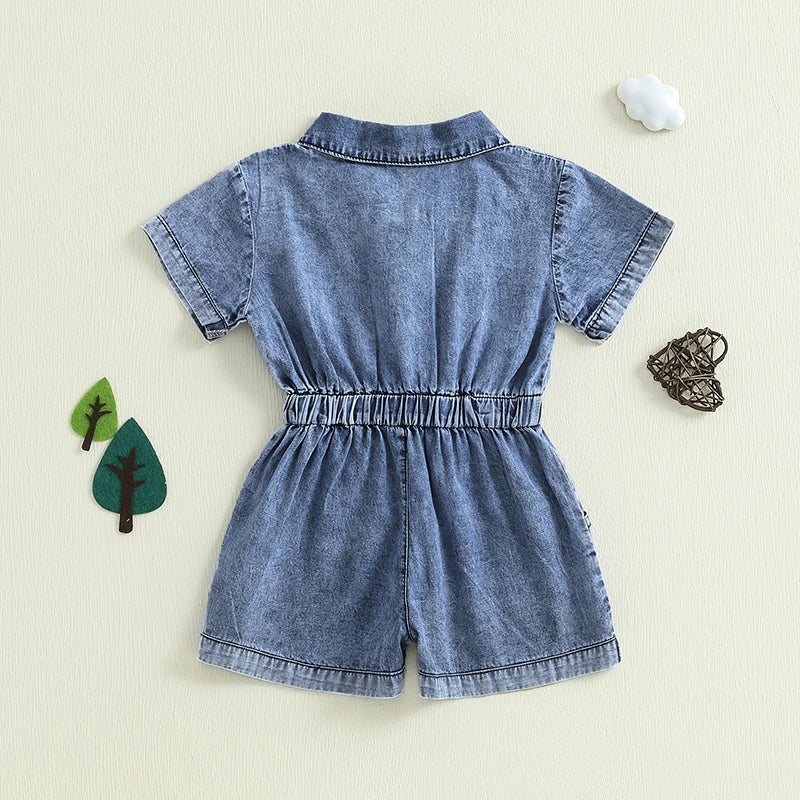 Girls Denim Overalls 18M- 3T