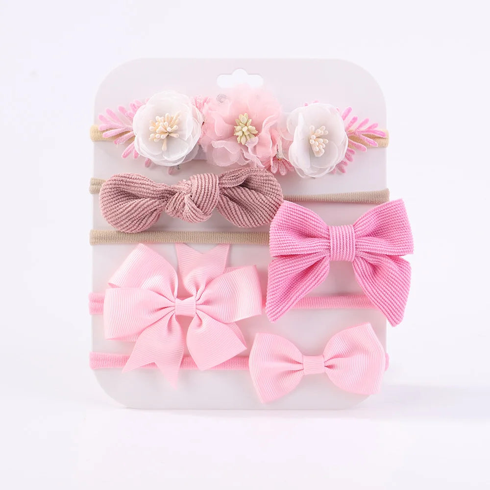 Sweet Nylon Headbands 5pc Sets