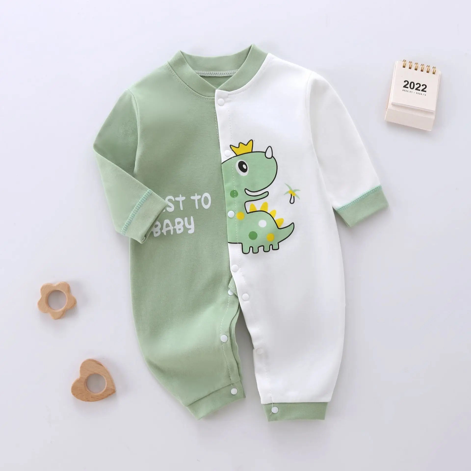 Baby Boy Button Up Animal Print Onesie Newborn-12M Baby