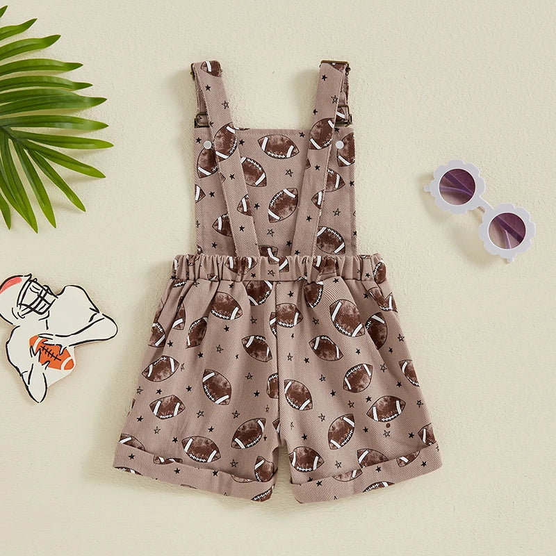 Unisex Printed Overalls 18M-6T