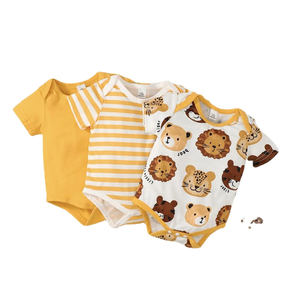 Baby Boy Lion Onesie (Set of 3) Newborn-18M