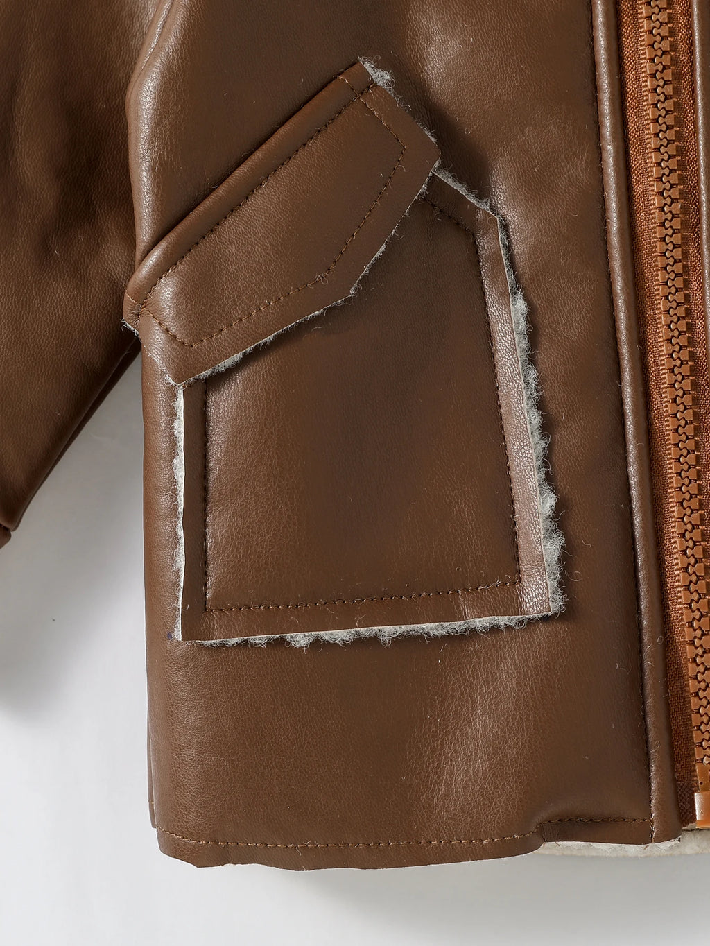 Boys Faux Leather Jacket 3M- 3T