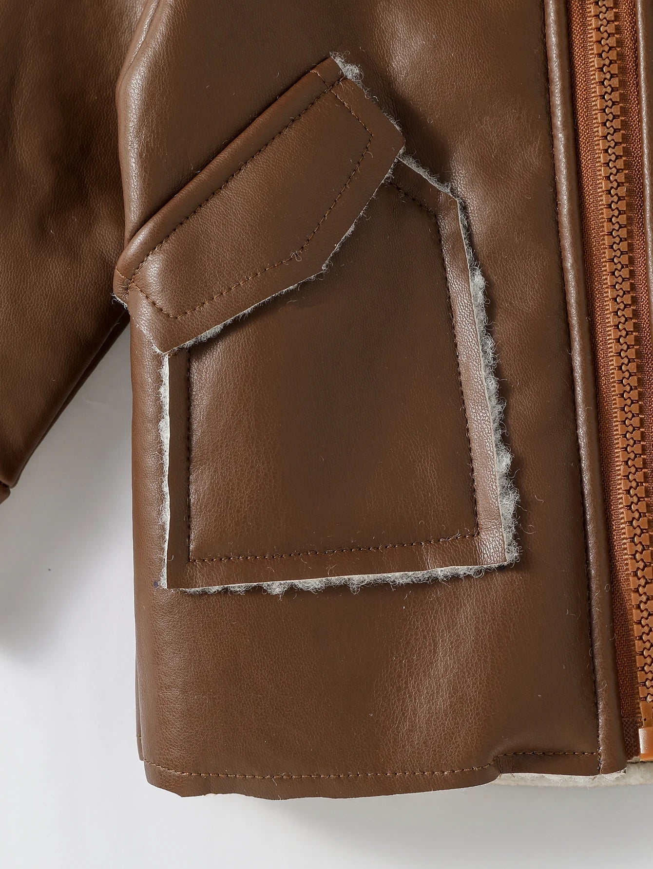 Boys Faux Leather Jacket 3M- 3T