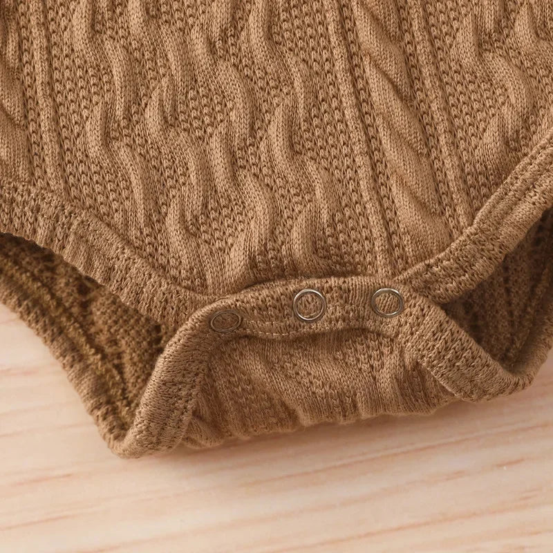 Unisex Knitted Sweater and Pants Set 0-24M