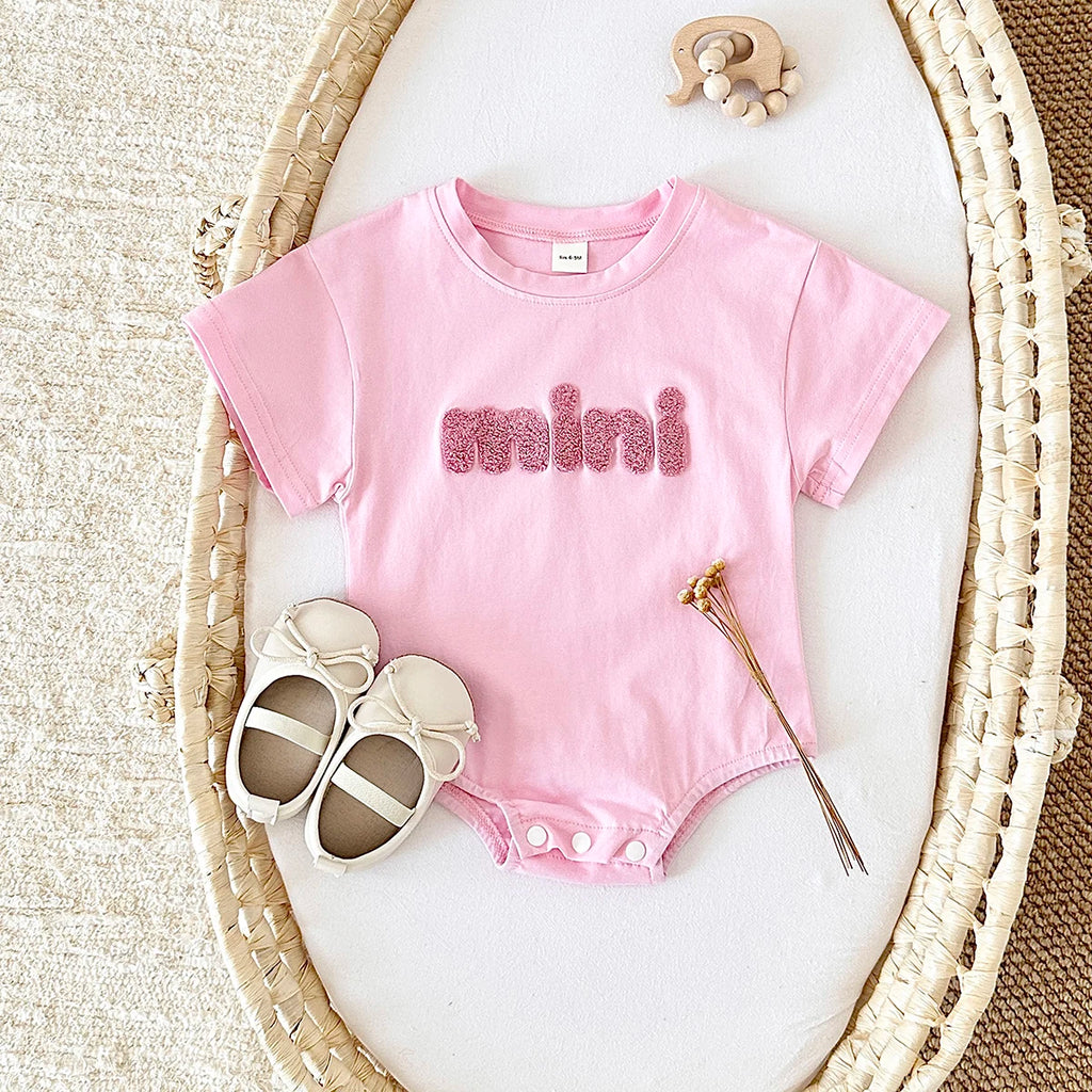 Baby Girl “MINI” Cotton Onesie