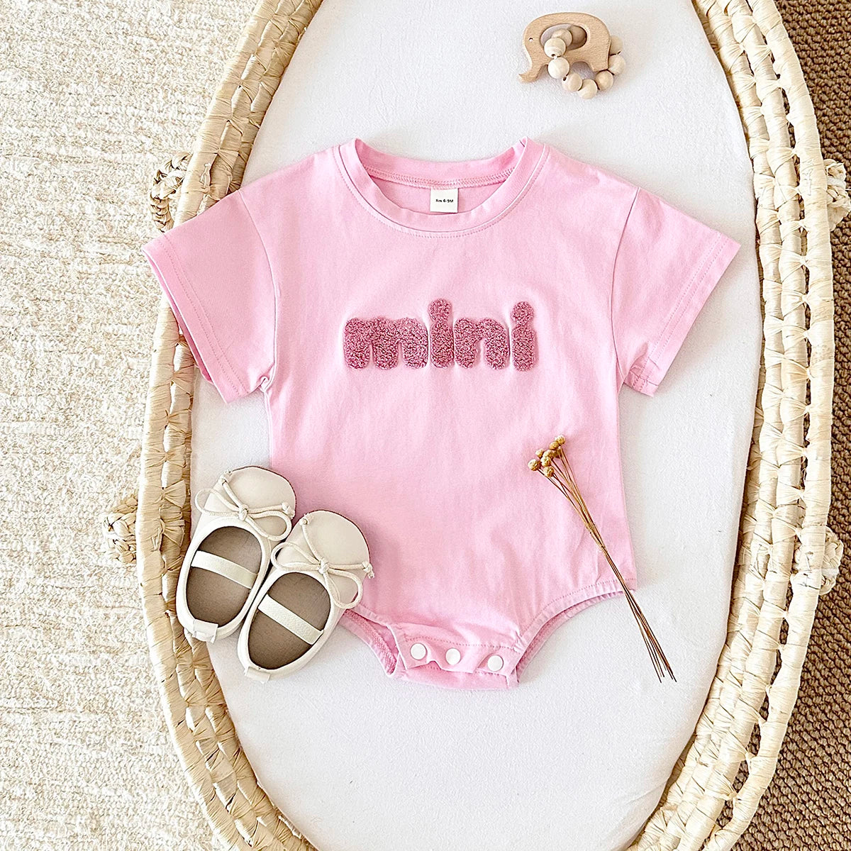 Baby Girl “MINI” Cotton Onesie