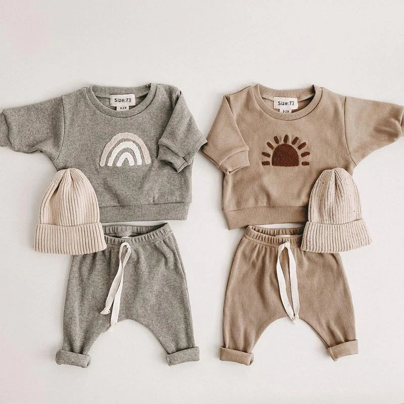 Baby Boy Long-Sleeved Sweatshirts and Pants 2pc Set