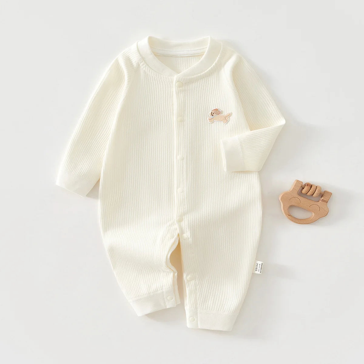 AYNIGIELL Baby Jumpsuit Spring and Autumn Sleepwear Pure Cotton Newborn Clothes 0-18 Months Newborn Boys and Girls Jumpsuit