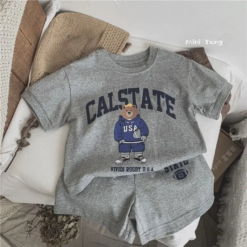 Summer Toddler T-shirts and Shorts 2pc Set 9M-8T