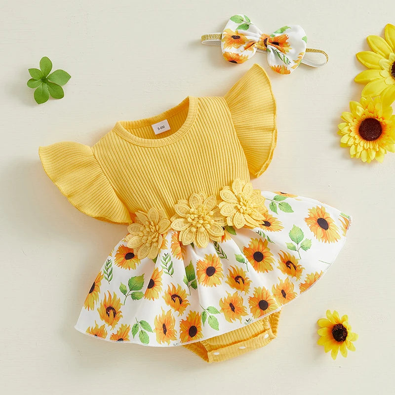 Baby Girl Sunflower Set 3M- 18m