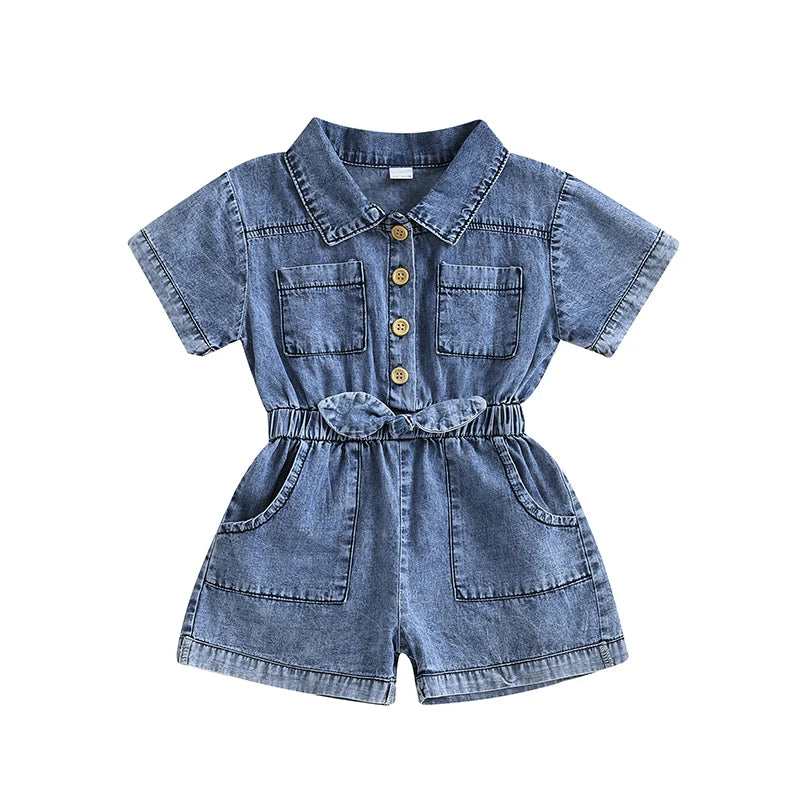 Girls Denim Overalls 18M- 3T