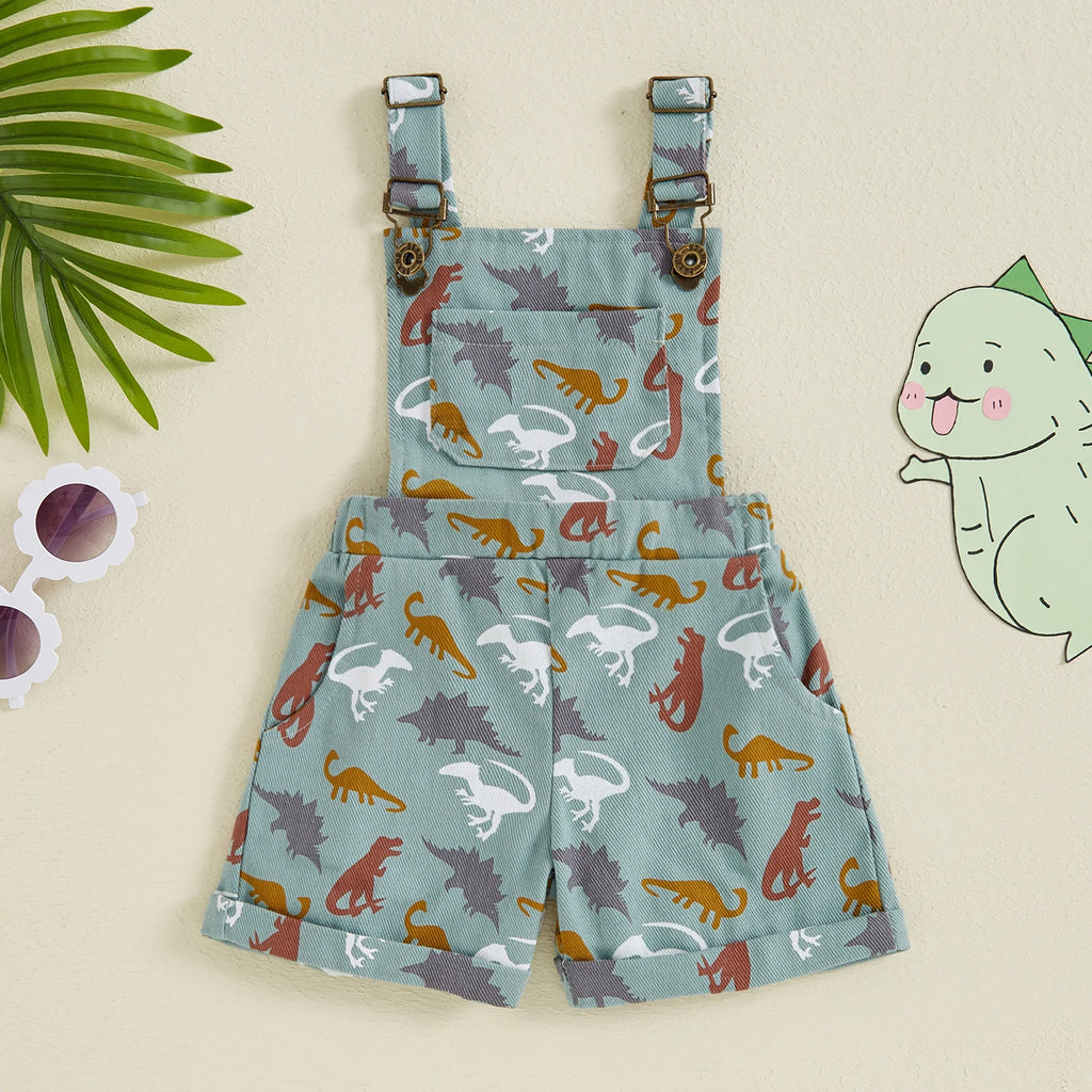 Unisex Printed Overalls 18M-6T