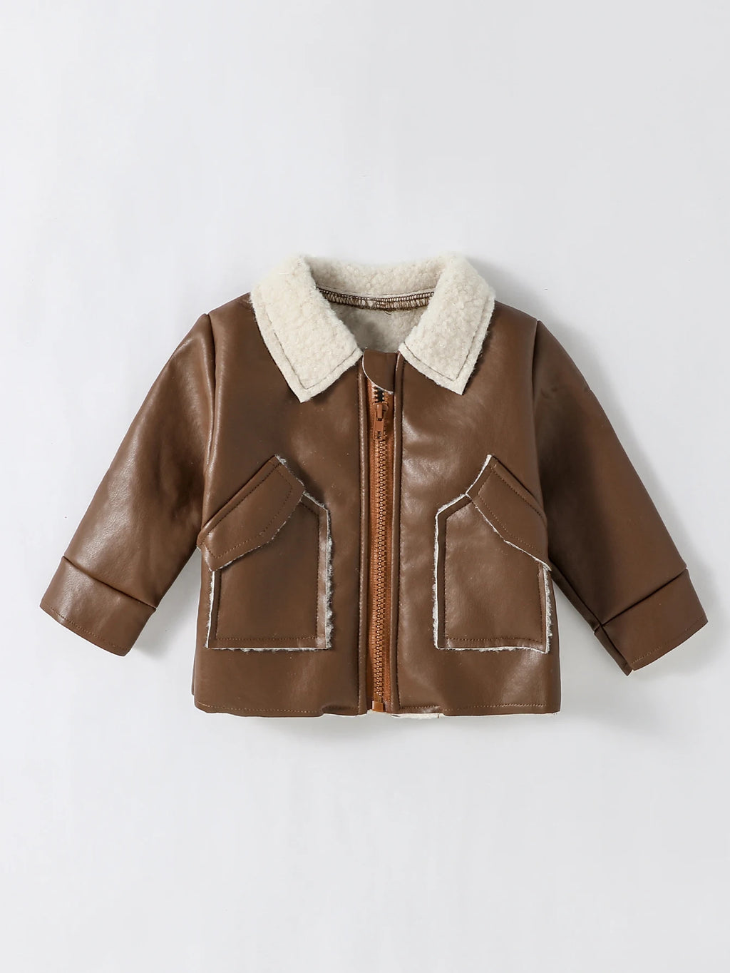 Boys Faux Leather Jacket 3M- 3T