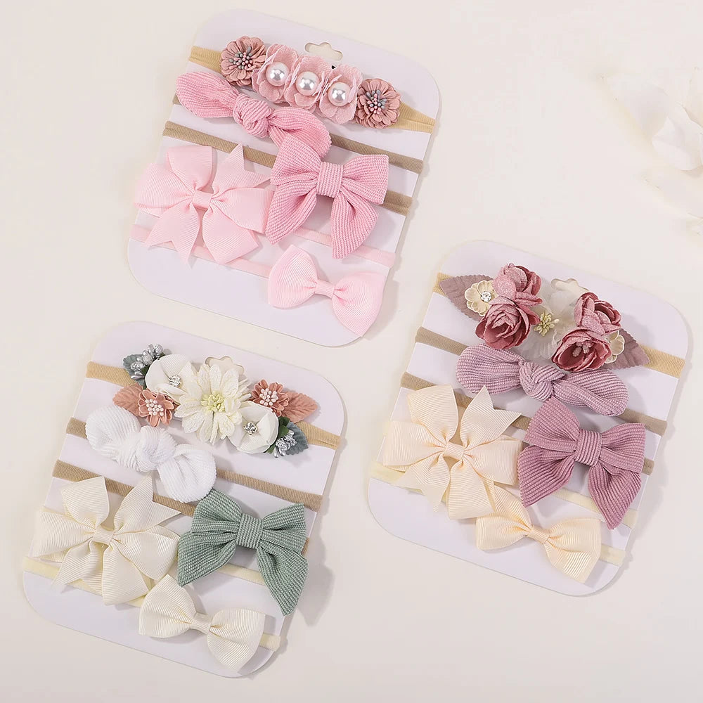 Sweet Nylon Headbands 5pc Sets