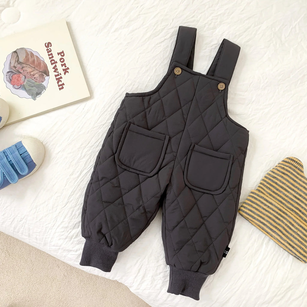 Boys Quilted Overalls