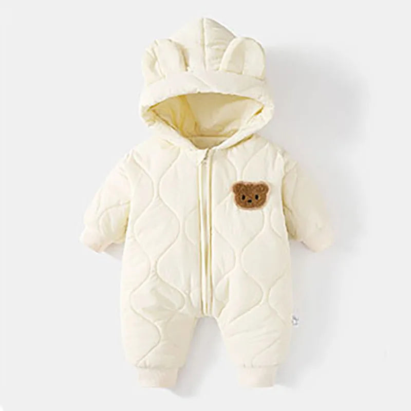 Winter Baby Outwear Clothing Fur Lining Warm Jumpsuit unisex