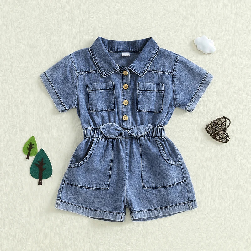 Girls Denim Overalls 18M- 3T