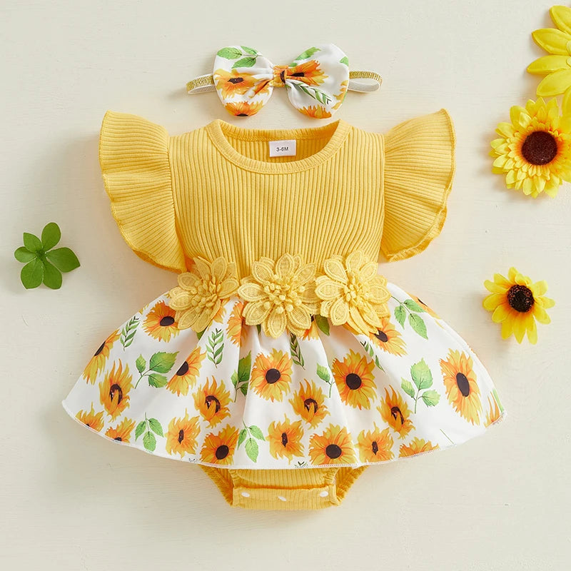 Baby Girl Sunflower Set 3M- 18m