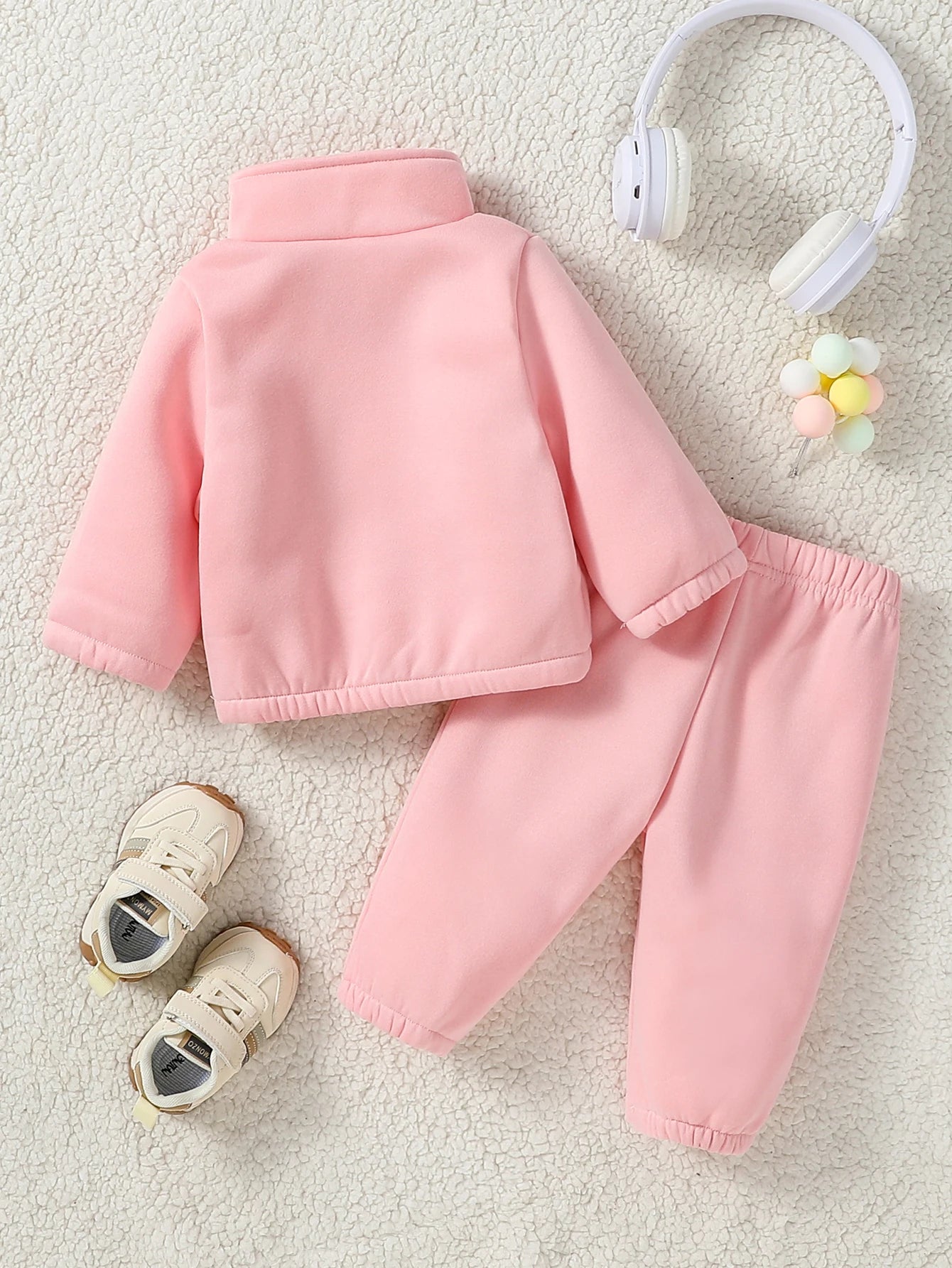 Girl’s Fleece Athletic Sweatsuit 3M-3T