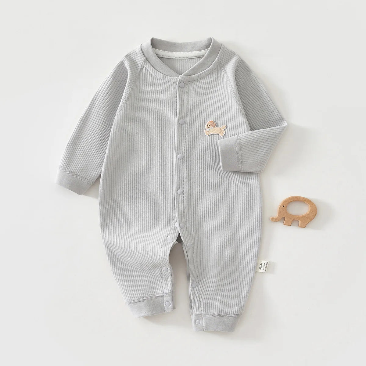 AYNIGIELL Baby Jumpsuit Spring and Autumn Sleepwear Pure Cotton Newborn Clothes 0-18 Months Newborn Boys and Girls Jumpsuit