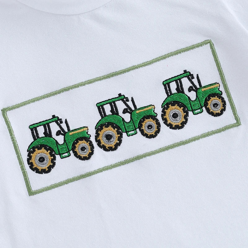 Boy Casual Short Sleeve Tractor Set 6M-3T