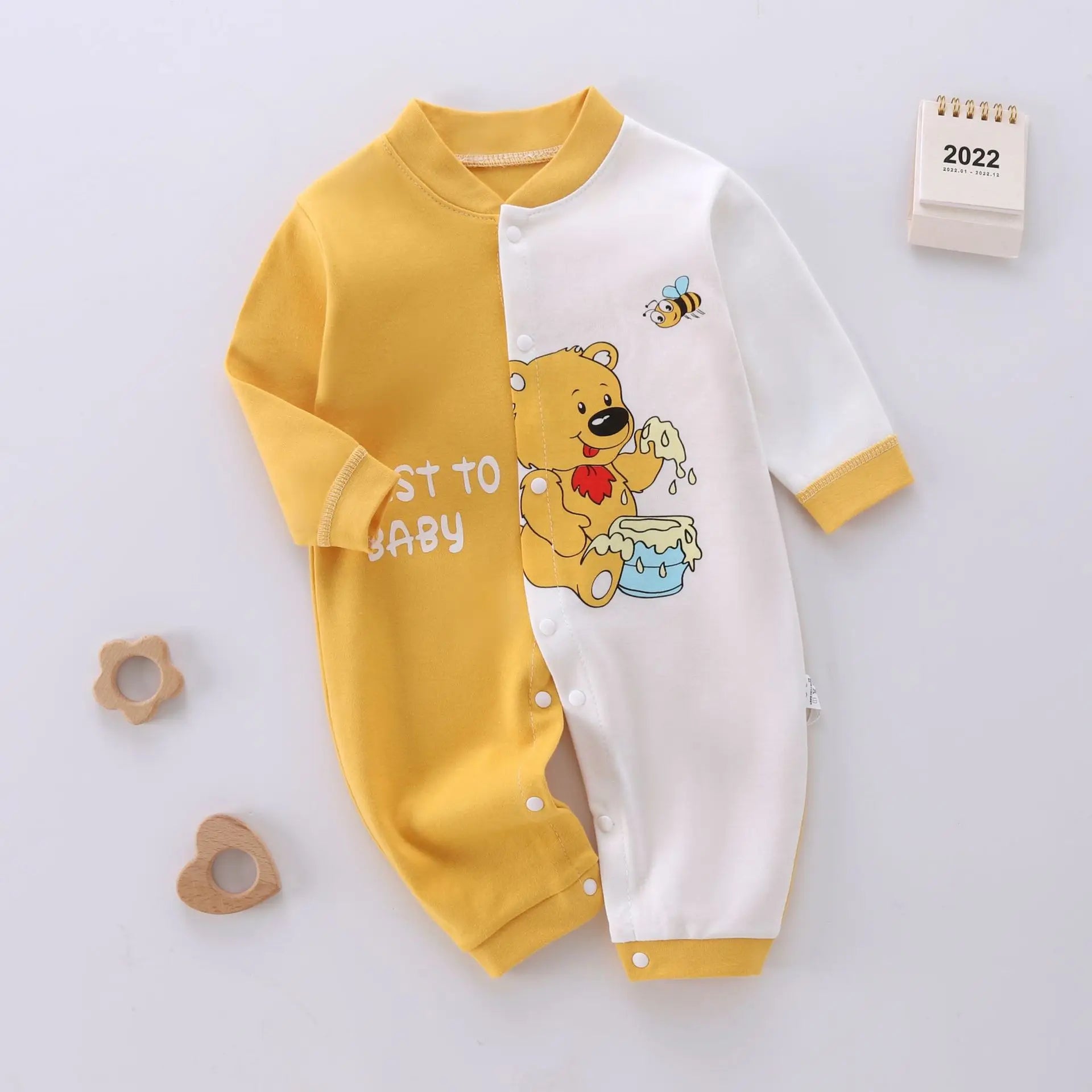 Baby Boy Button Up Animal Print Onesie Newborn-12M Baby