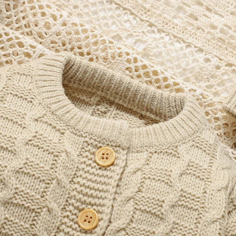 Unisex Knitted 3 Piece Set 0-9M