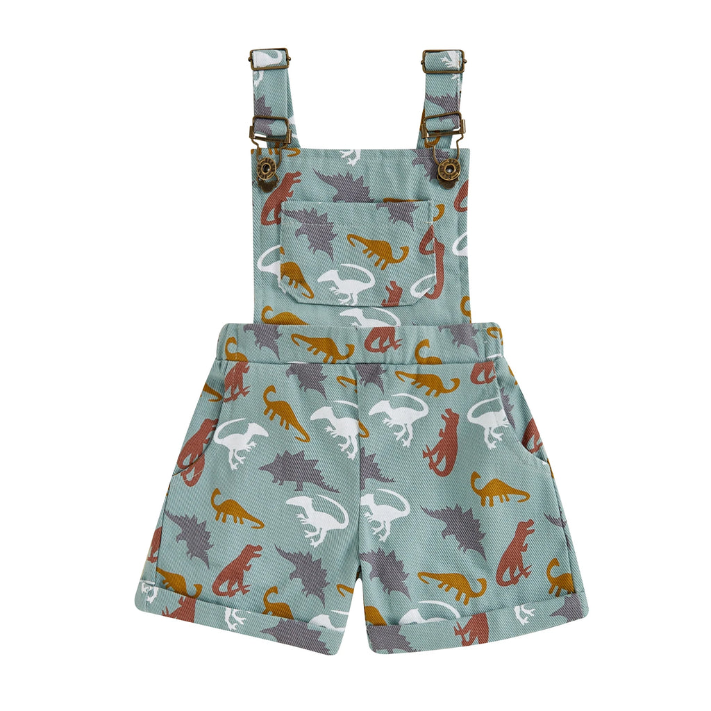 Unisex Printed Overalls 18M-6T