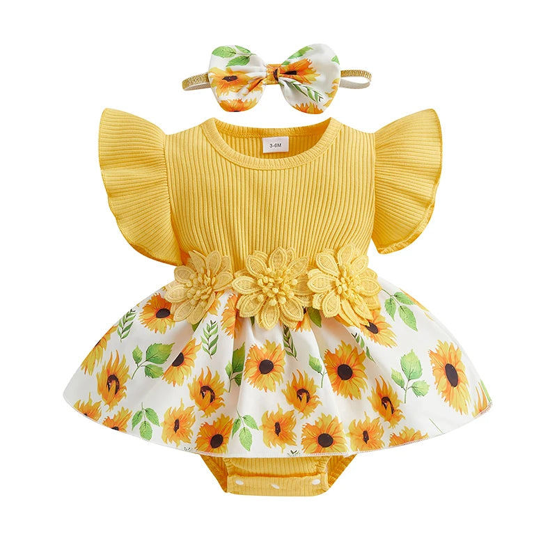 Baby Girl Sunflower Set 3M- 18m