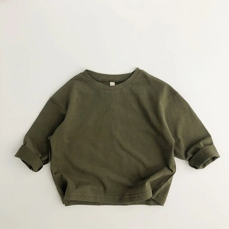 Long Sleeve Cotton T-Shirt 12M- 8T