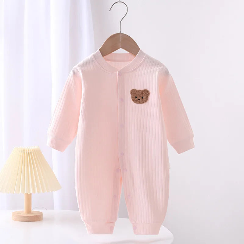 0-24Months Newborn Kid Baby Boy Girl Winter Clothes Knit Warm Baby Romper Sweater Thick Jumpsuit Cute Sweet New Born Outfit