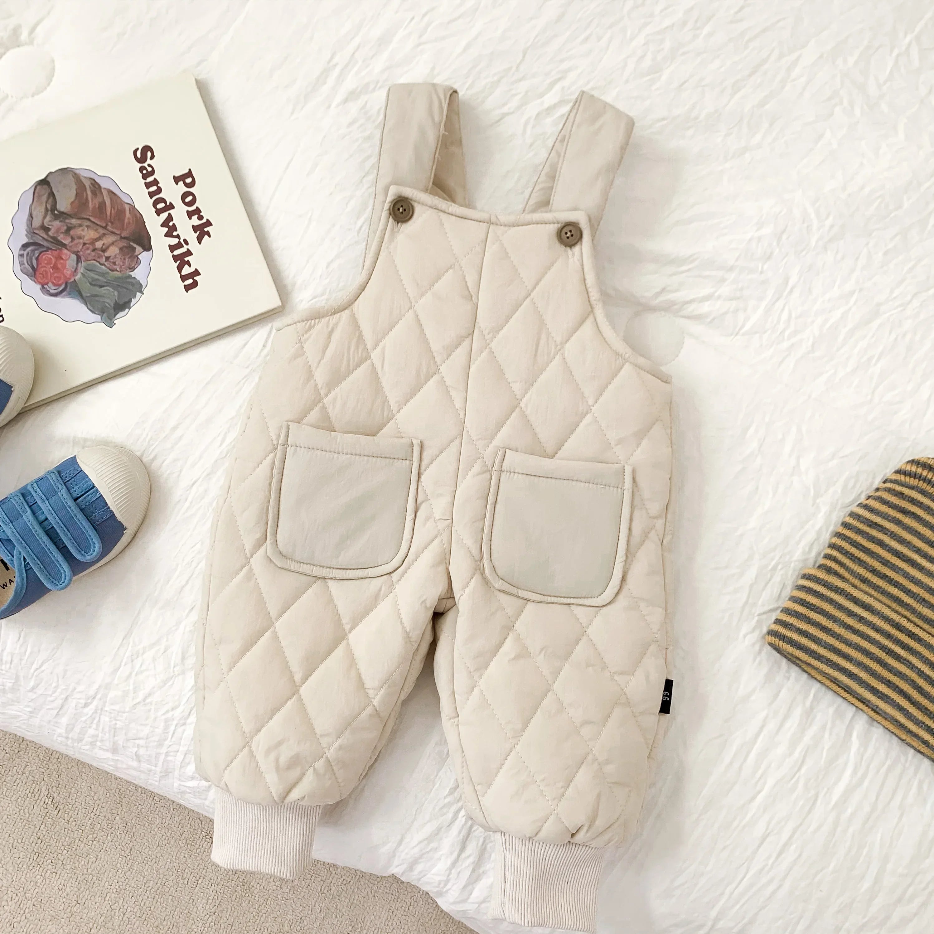 Boys Quilted Overalls