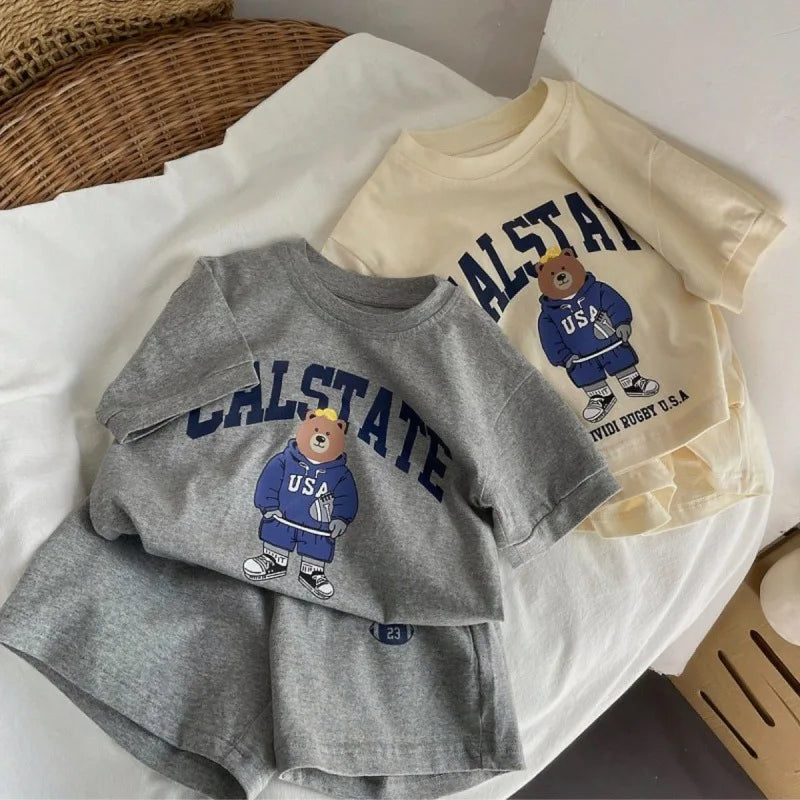 Summer Toddler T-shirts and Shorts 2pc Set 9M-8T