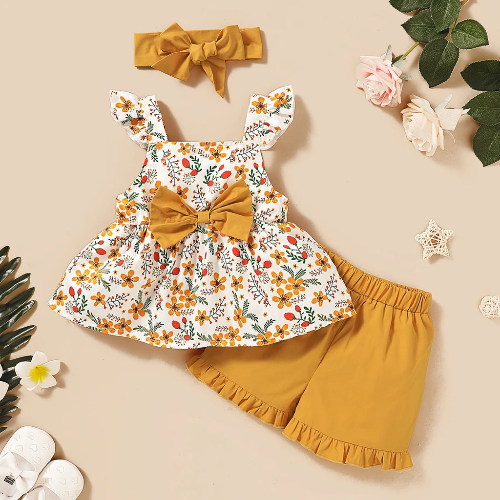 Summer 3 Piece Floral Set