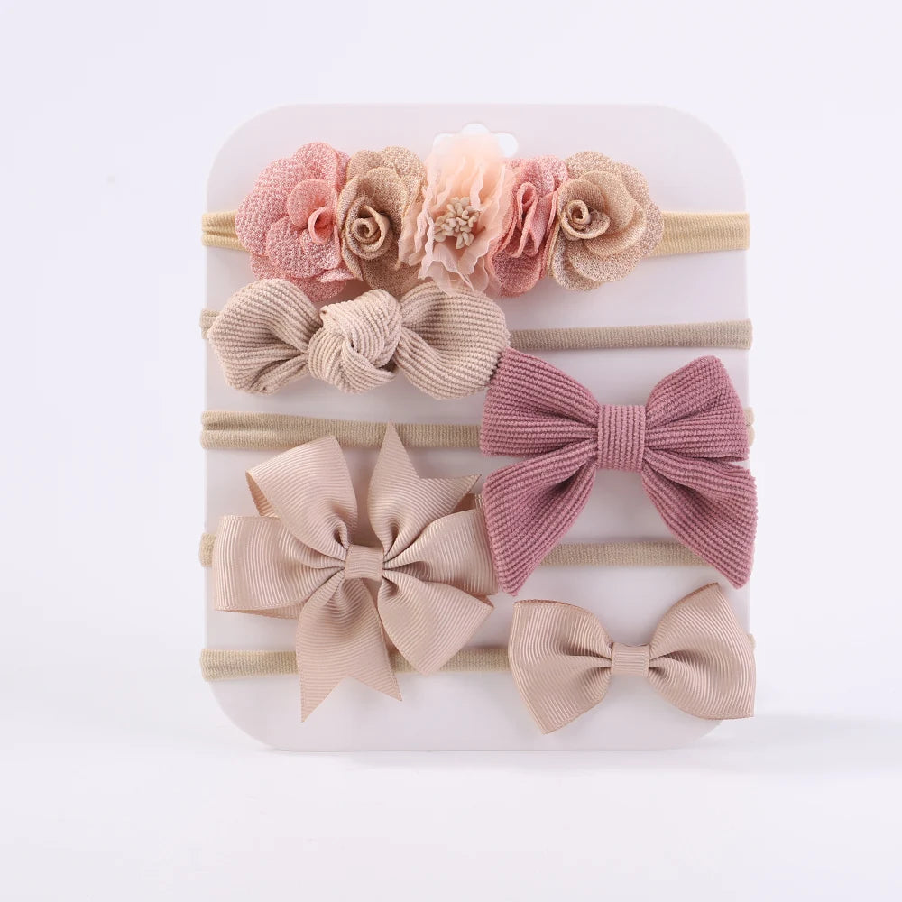 Sweet Nylon Headbands 5pc Sets