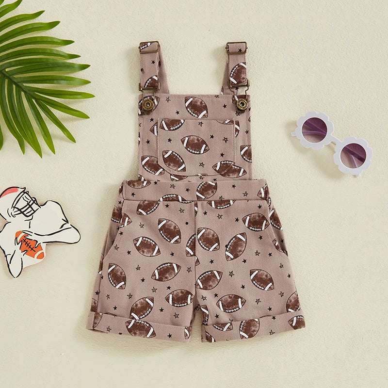 Unisex Printed Overalls 18M-6T