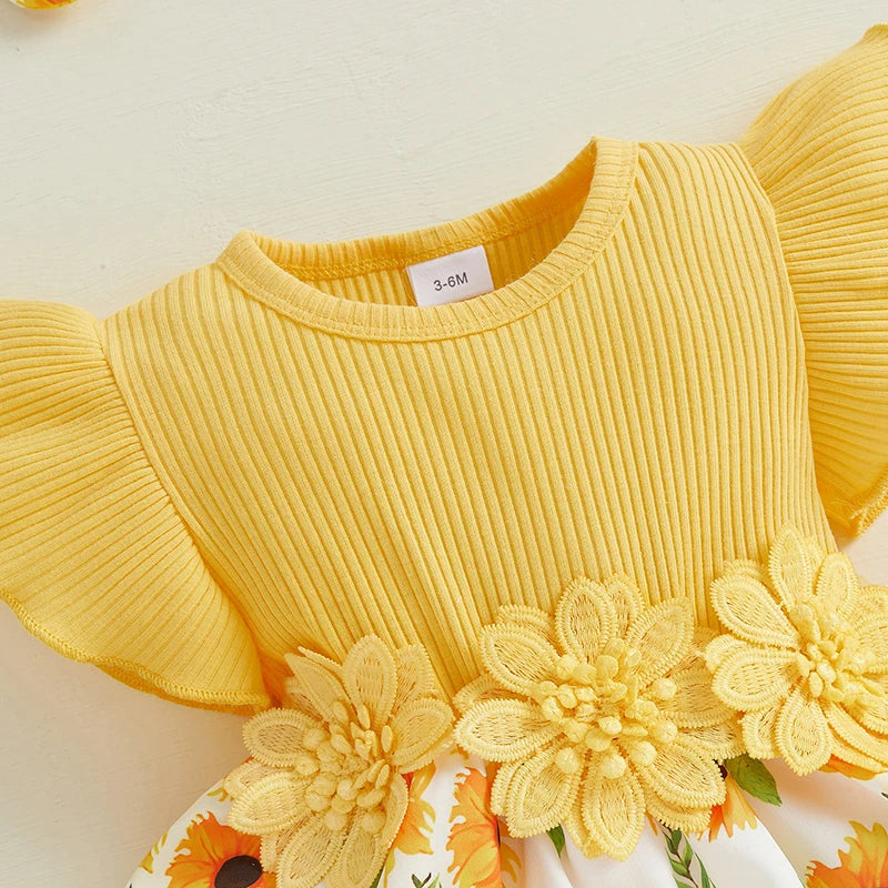Baby Girl Sunflower Set 3M- 18m