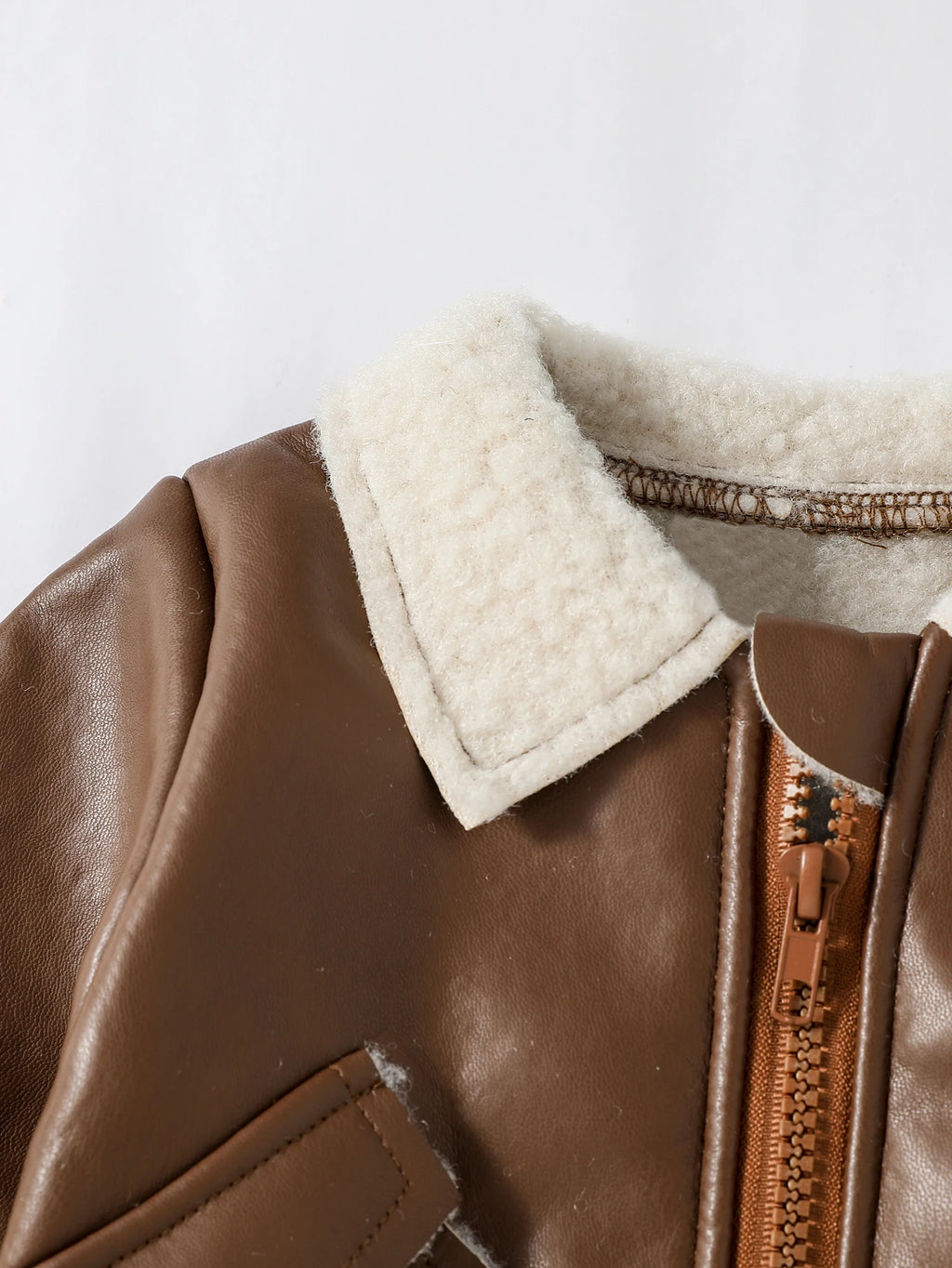 Boys Faux Leather Jacket 3M- 3T