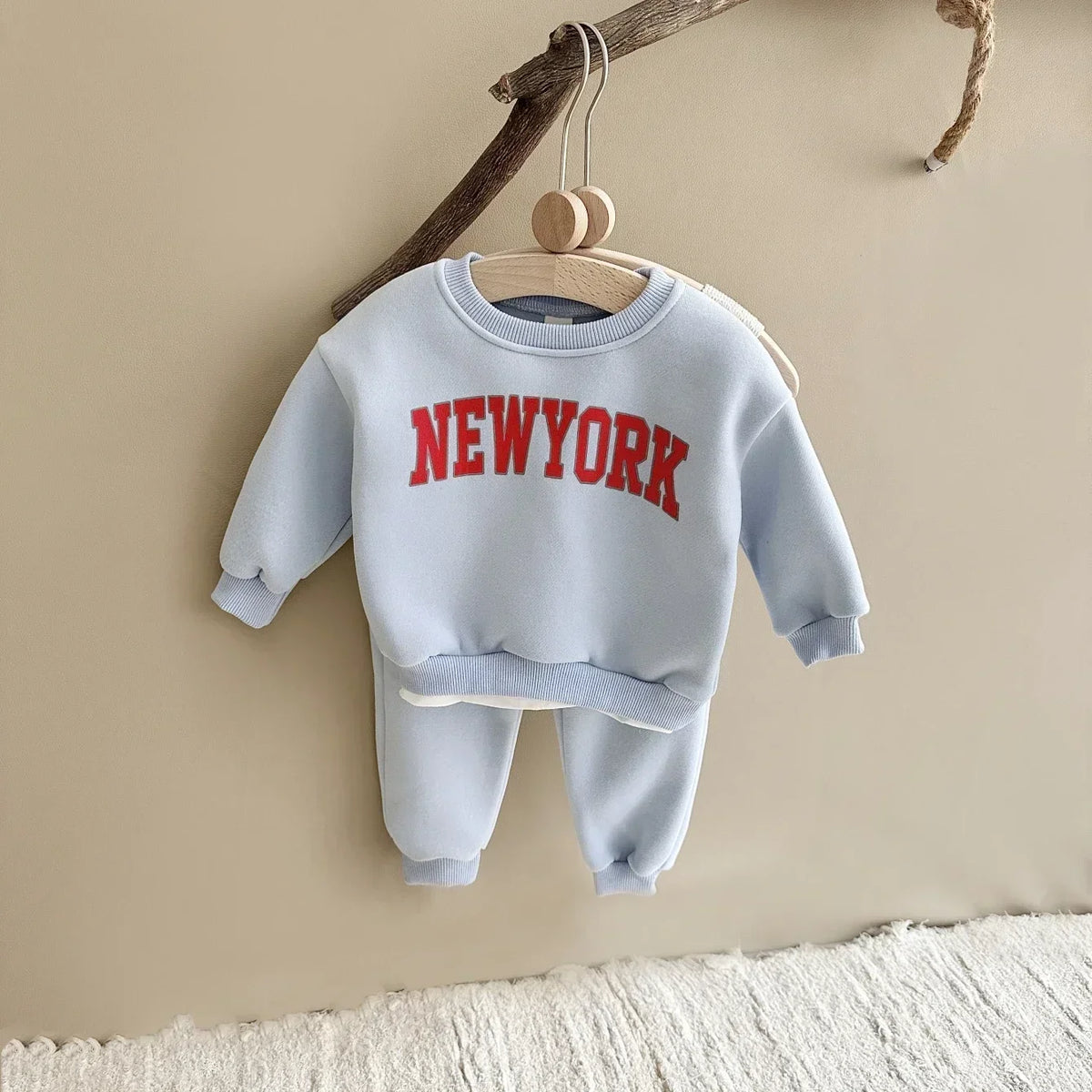 Unisex Fleeced Lined “NEW YORK” Set 6M-4T