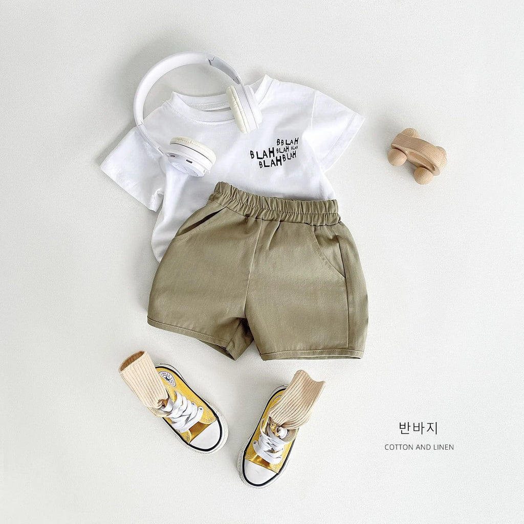 Breathable Cotton Leisure Shorts 9M- 4T