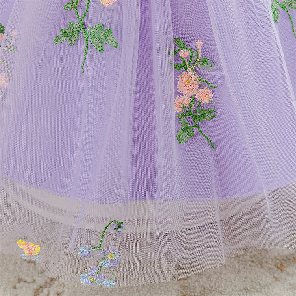 Summer Floral Tulle Dress 6M-3T