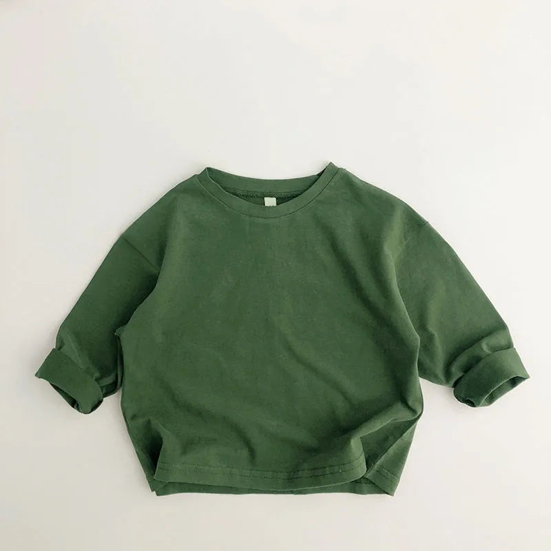 Long Sleeve Cotton T-Shirt 12M- 8T