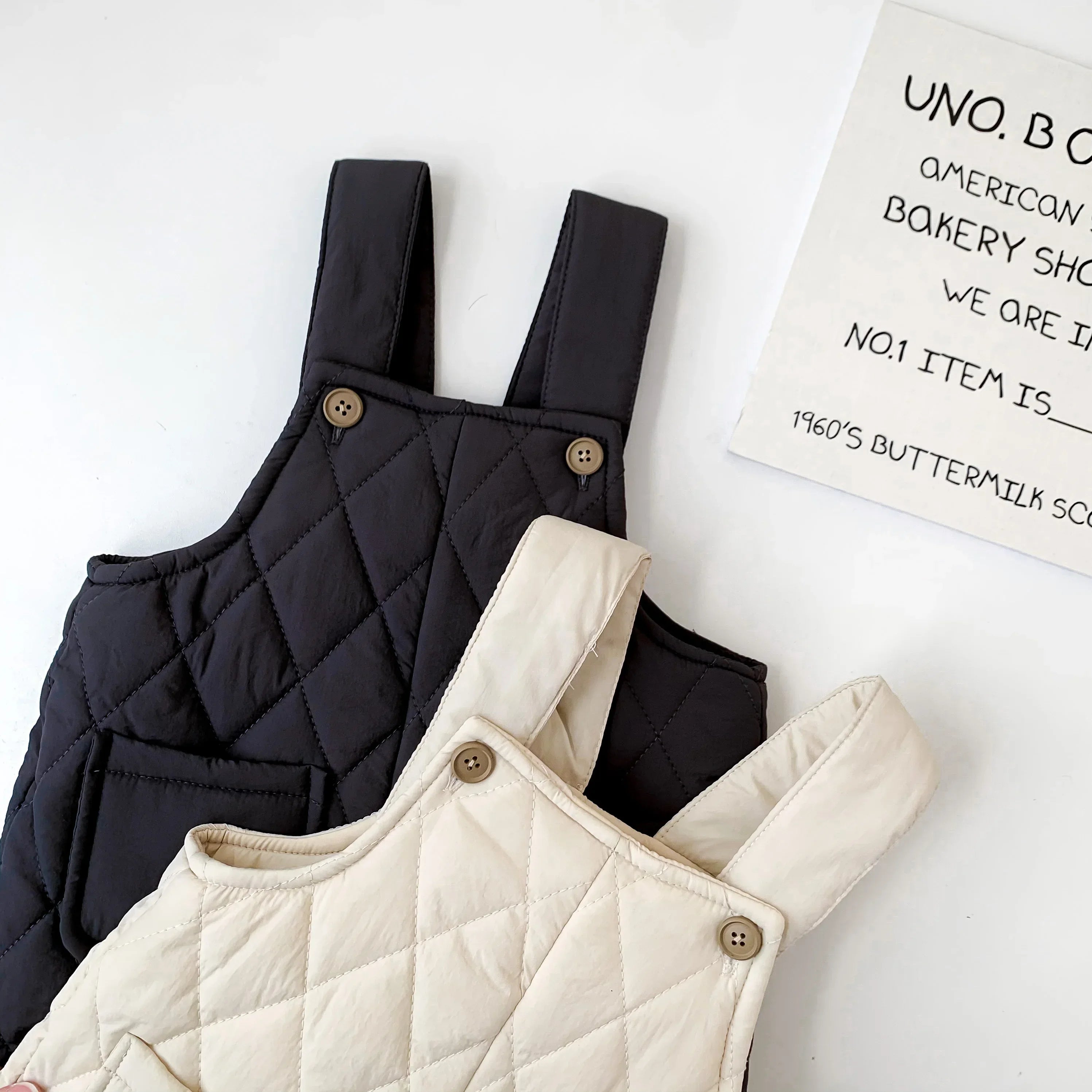 Boys Quilted Overalls